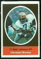 1972 Sunoco Stamps      134     Walter Johnson DP
